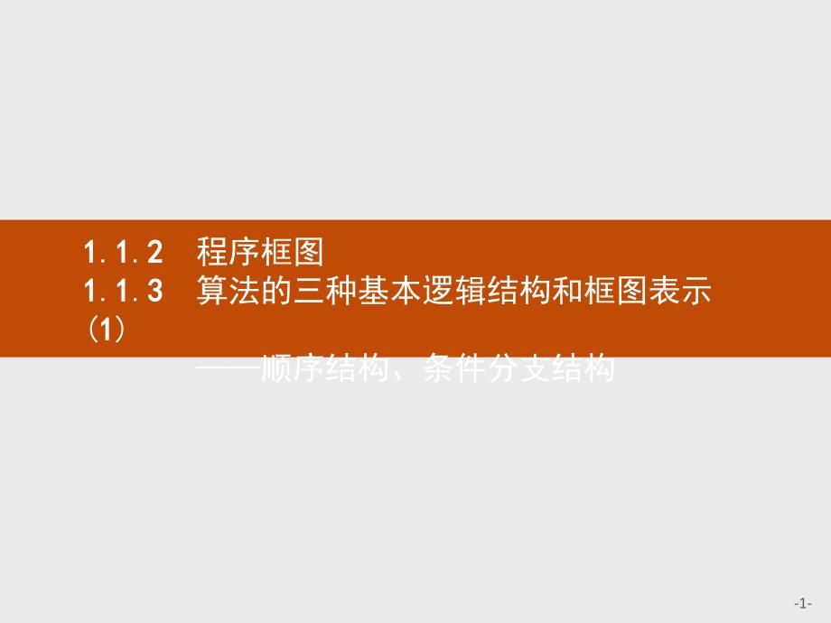 2020年高考数学人教B版典例透析能力提升必修3ppt课件：程序框图-算法的三种基本逻辑结构和框图表示_第1页