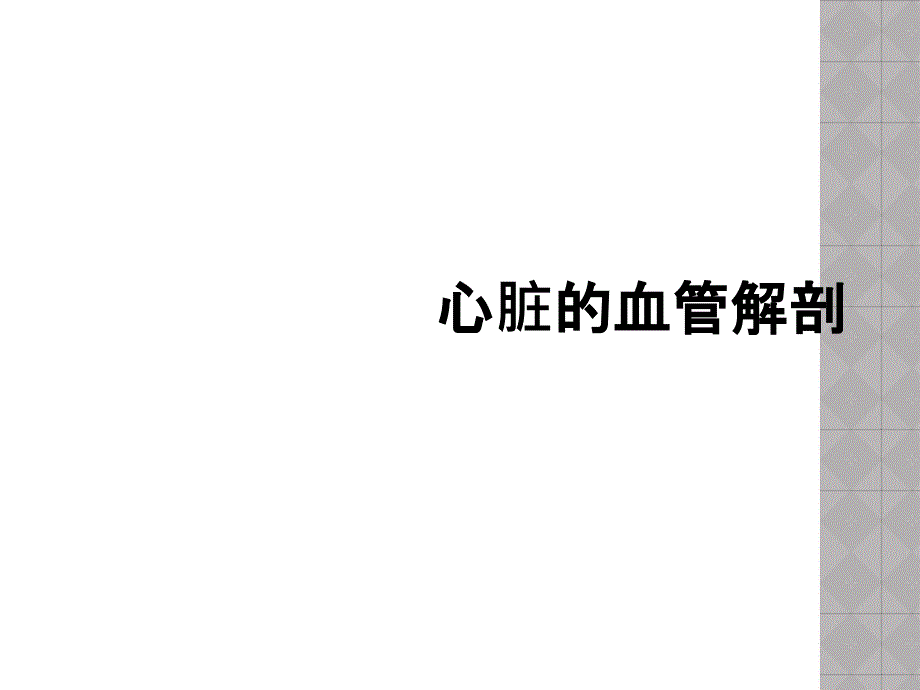 心脏的血管解剖_第1页