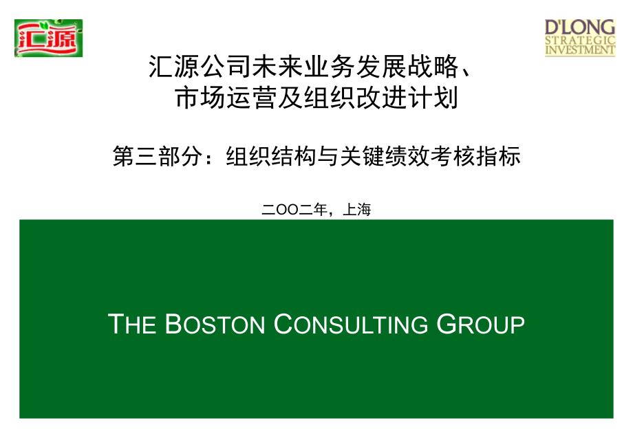 饮料公司组织结构与关键绩效考核指标咨询报告_第1页