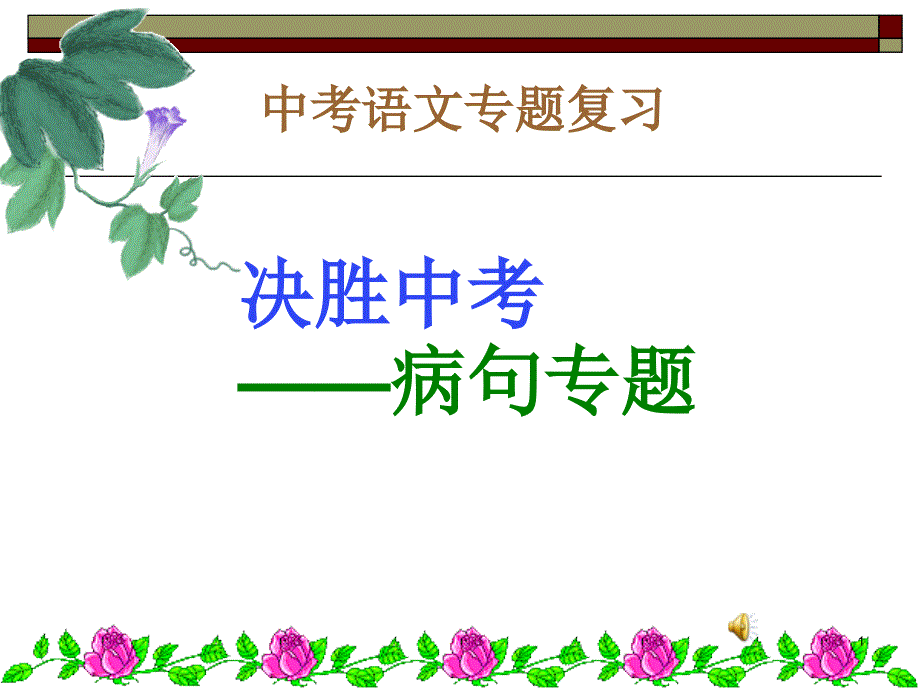 六、中考语文复习专题——病句_第1页