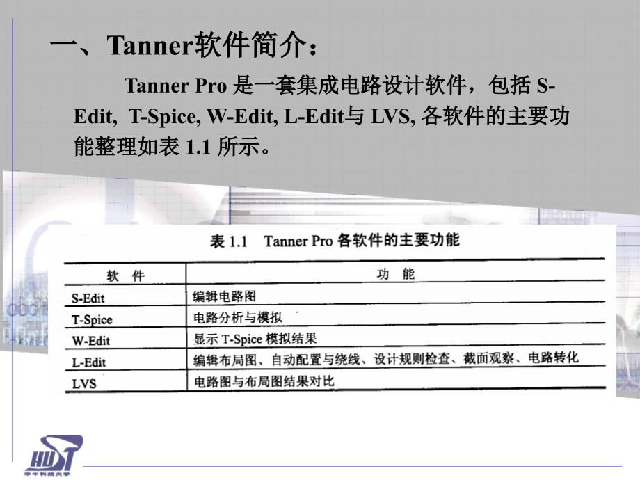 tanner L-edit 软件基本操作知识_第1页