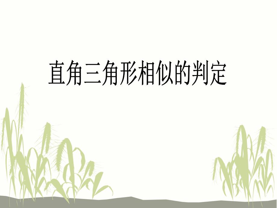 直角三角形相似的判定_第1页