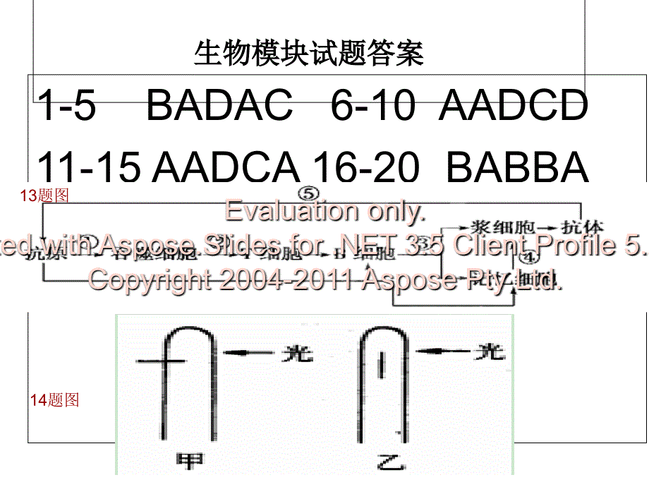 高中生物必修三末期试题答案_第1页