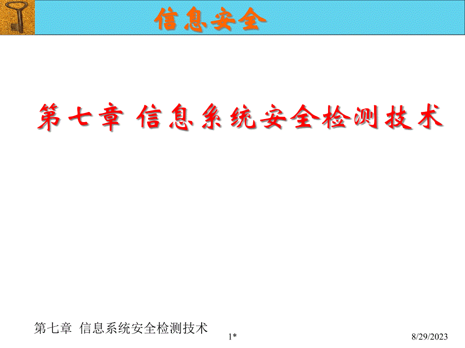 信息系统安全检测技术_第1页