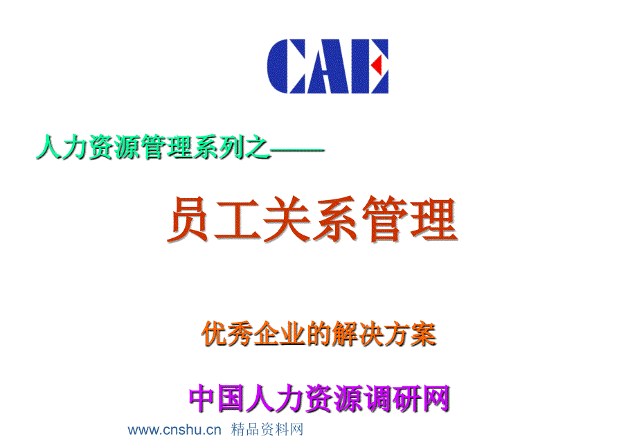 [人力资源]人力资源管理系列之——员工关系管理(91页)_第1页