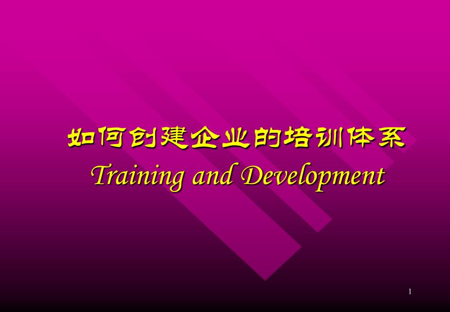 如何创建建立企业的培训体系_第1页