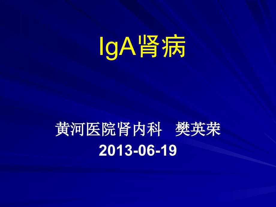 IgA肾病ywl_第1页