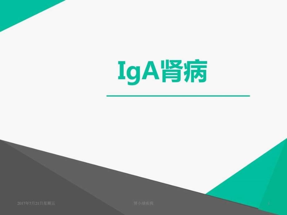 IgA肾病-科室业务学习 课件_第1页