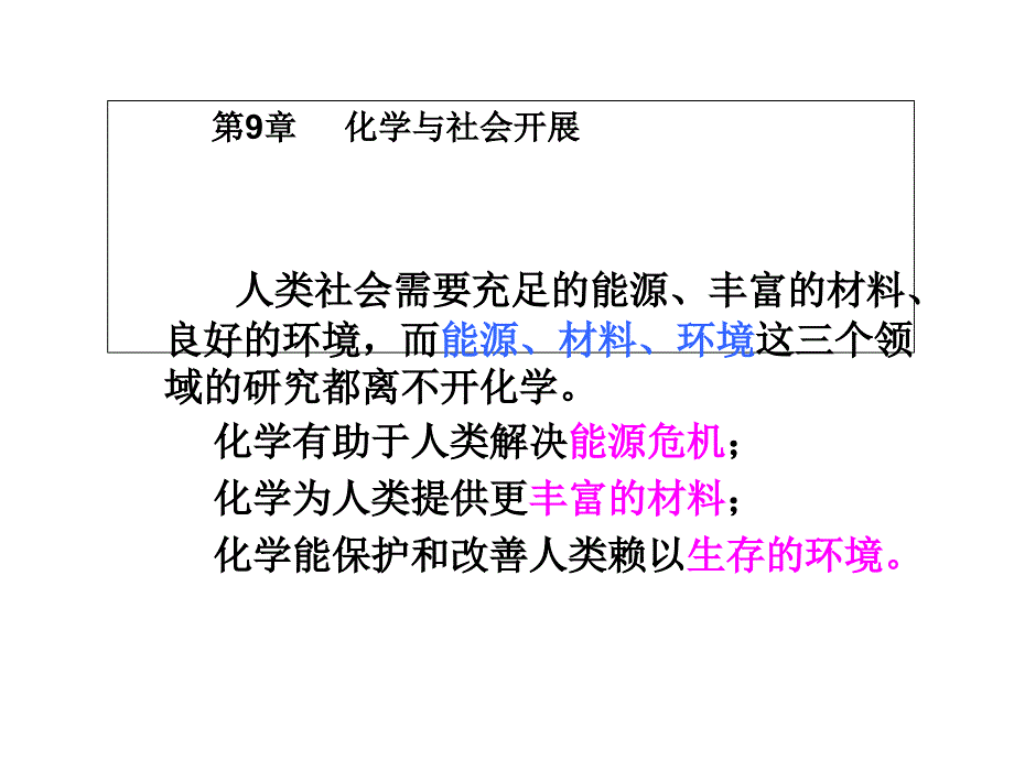 九年级化学沪教版全册91能源的综合利用课件共32张PPT_第1页