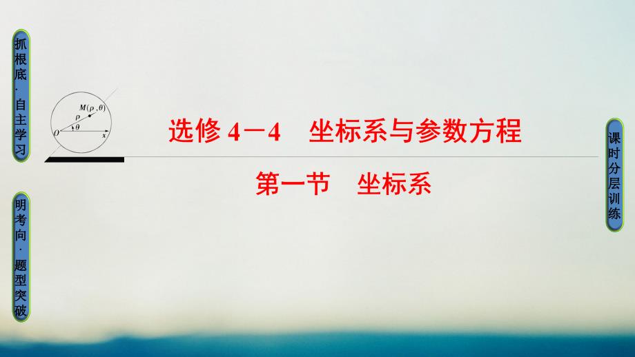 全国通用2018高考数学一轮复习坐标系与参数方程第1_第1页