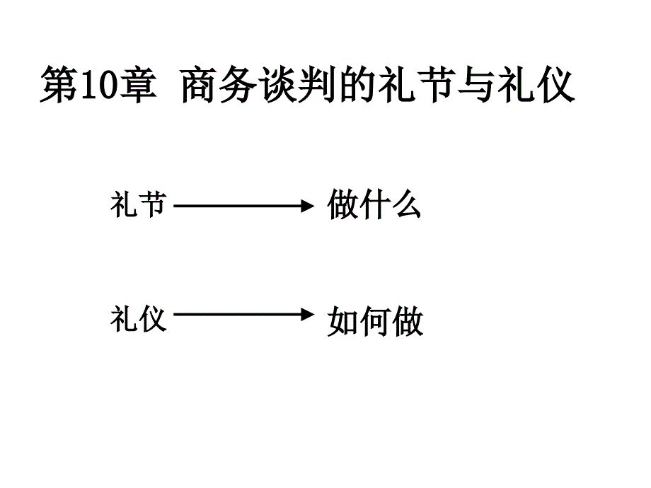 漫谈商务谈判的礼节和礼仪_第1页