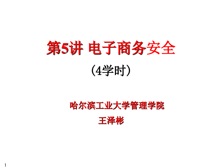 试谈电子商务中的安全问题_第1页