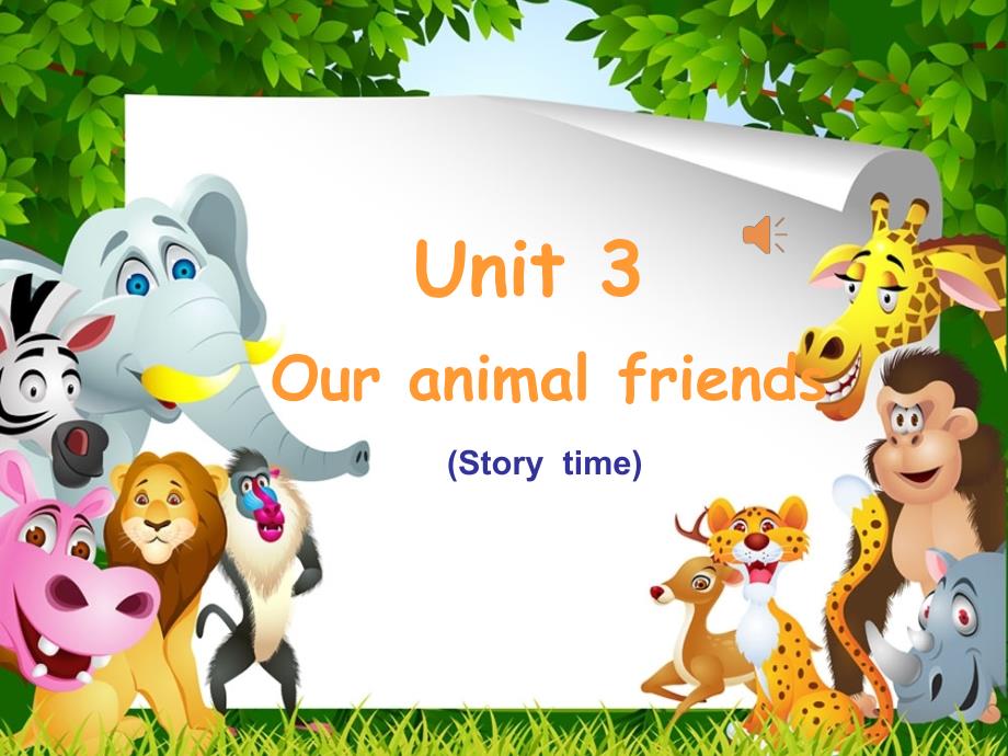 牛津译林版五年级上册英语5A--Unit-3-Our-animal-friends-Story--time公开课ppt课件_第1页