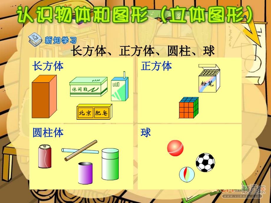 PEP小学一年级数学上册第四单元《认识物体和图形》课件_第1页