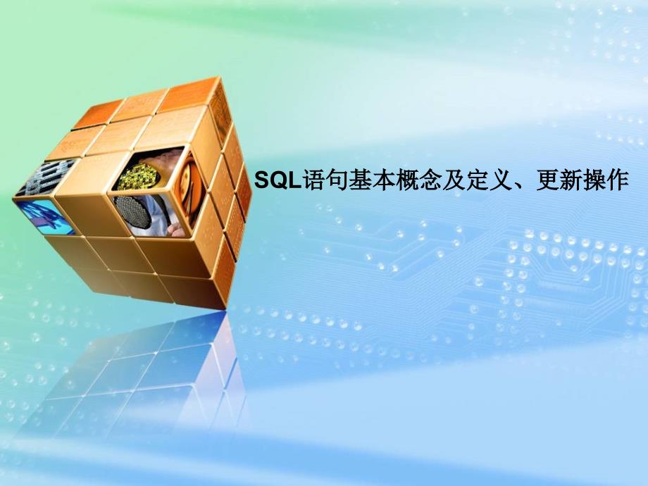 SQL语句基本概念及定义、更新操作_第1页