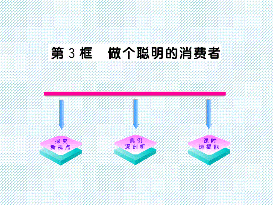 初中政治新课标金榜学案课件做个聪明的消费者山东人民八年级上共张PPT_第1页