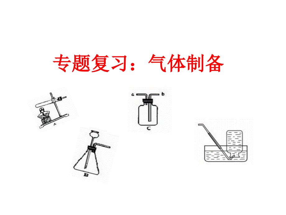 初中化学专题复习气体制取用_第1页