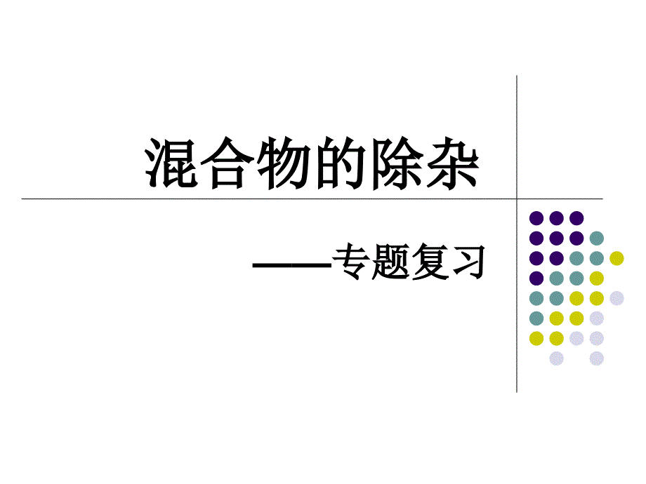 初中化学除杂-专题复习_第1页