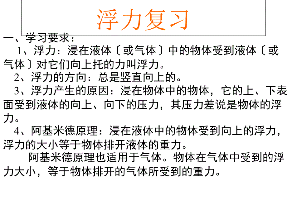 初中物理之浮力小结2分解_第1页