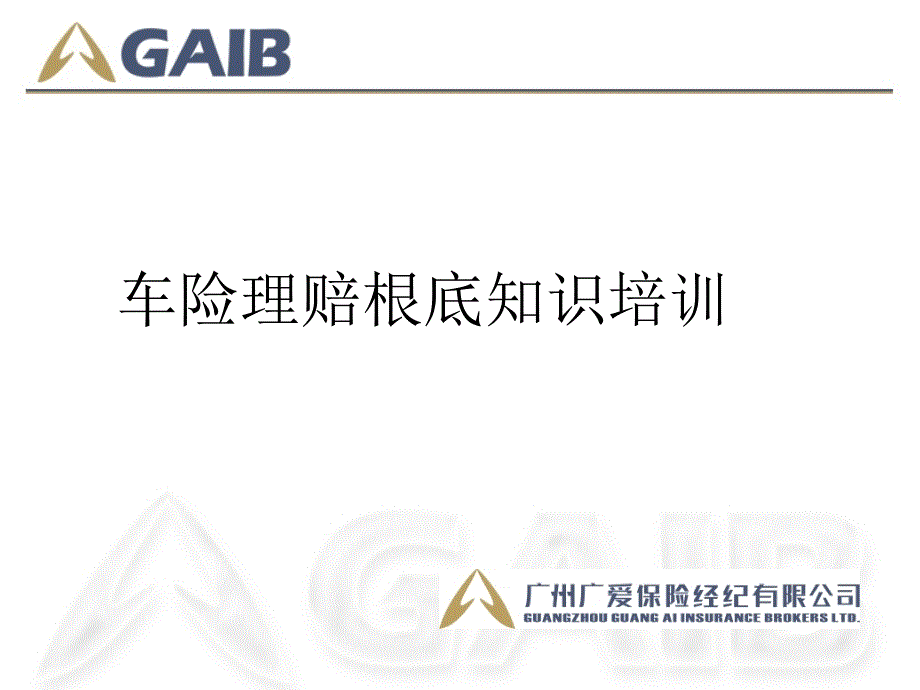 保险公司早会分享激励专题培训模板课件演示文档资料-车险理赔基础知识培训_第1页