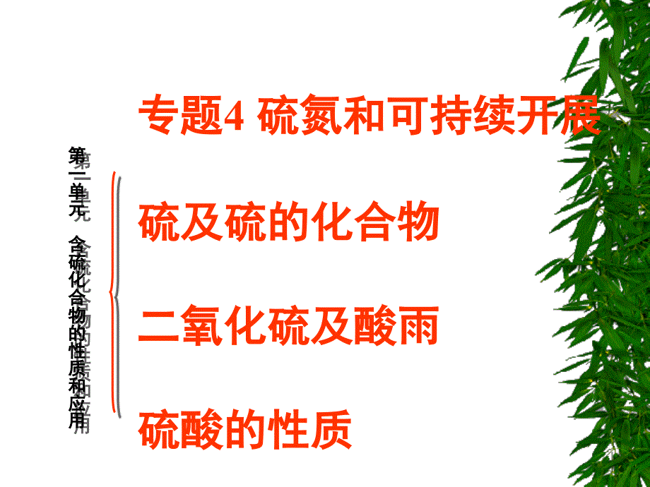 化学41含硫化合物的性质和应用课件苏教版必修1_第1页