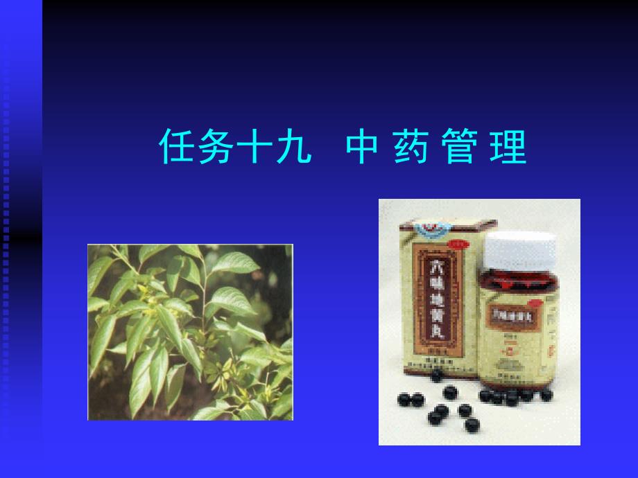 模块任务十九中药管理_第1页