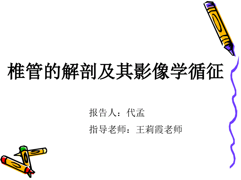 椎管解剖及其影像学循征_第1页