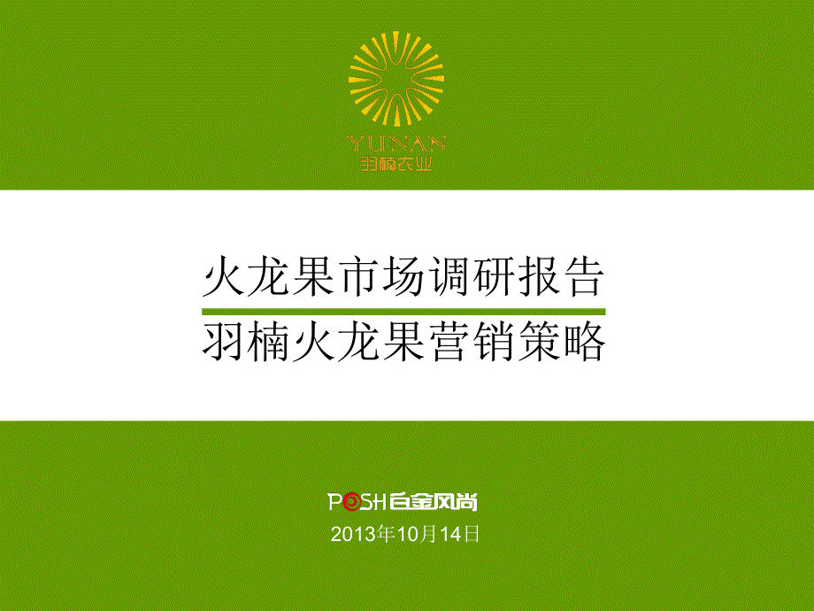 羽楠火龙果营销调研及策略报告_第1页