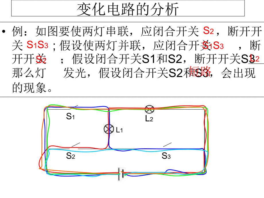 串联、并联电路图、实物连线、电路分析习题课讲述_第1页