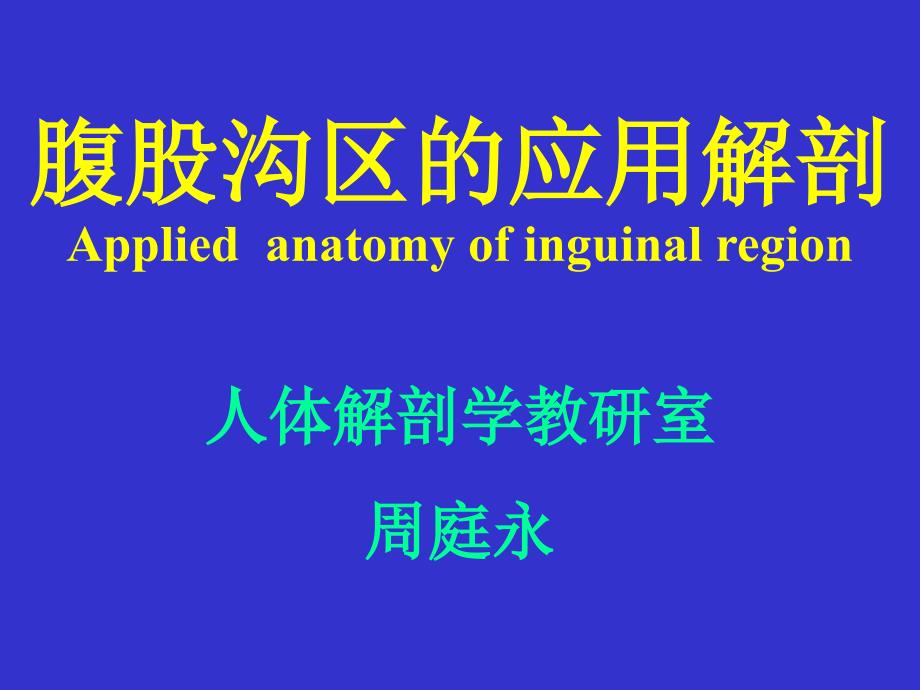 腹股沟区的应用解剖_第1页