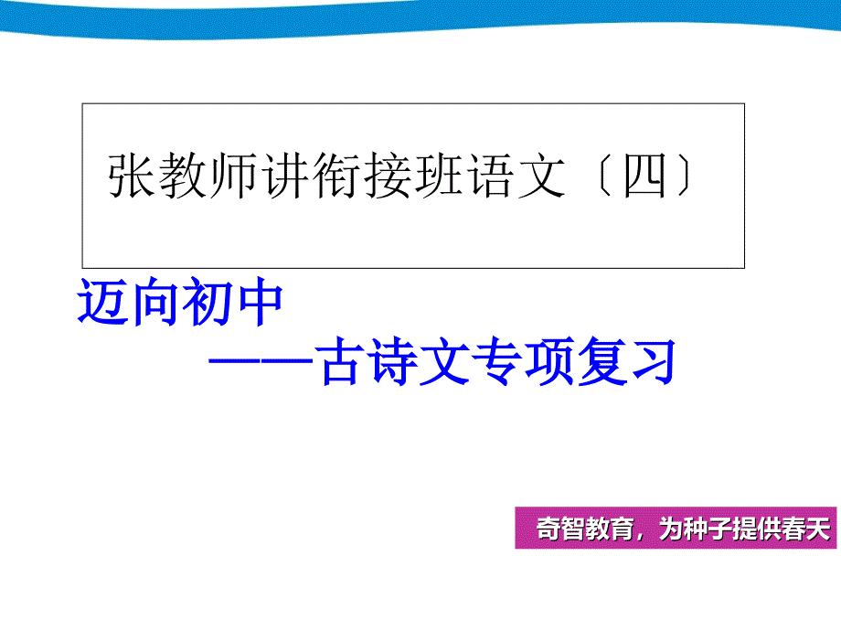 小升初语文专项复习古诗文_第1页