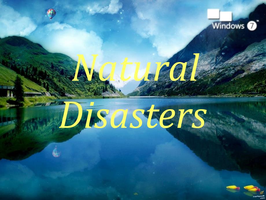 Natural Disaster 自然灾害PPT Class presentation_第1页