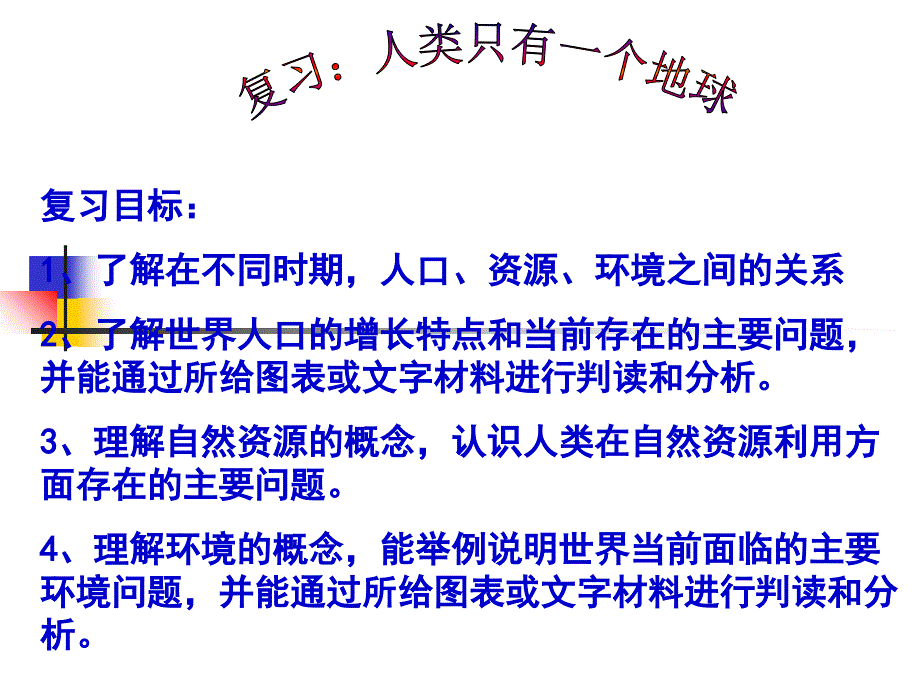 当今世界面临的人口、资源、环境问题上传者：李春美_第1页