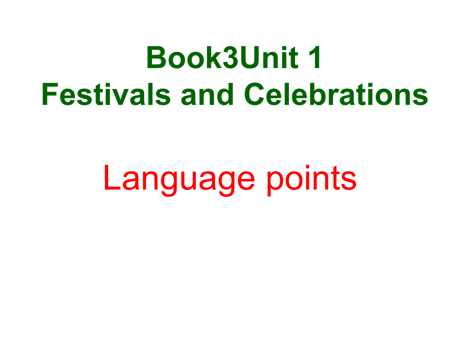 B3Unit1 Language Points_第1页