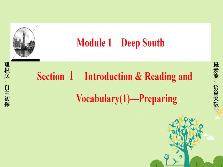 学年高中英语Module1DeepSoutSectionIntroductionReadingandVocabulary1Preparing课件选修8_第1页