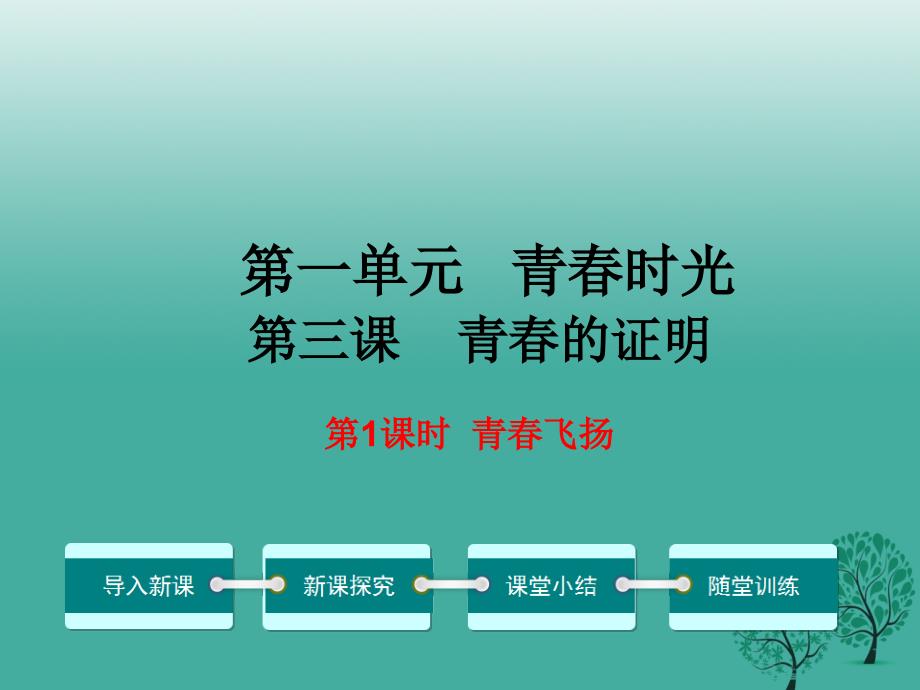 年秋季版年七年级道德与法治下册131青飞扬教学课件_第1页