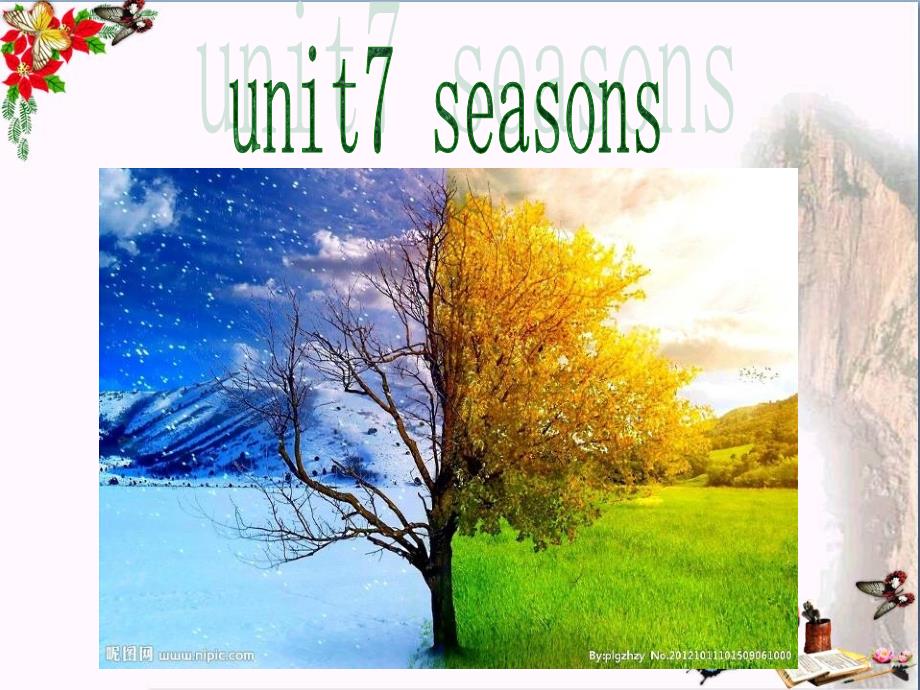 四年级英语下册Unit7Seasons优秀课件2新版闽教版_第1页