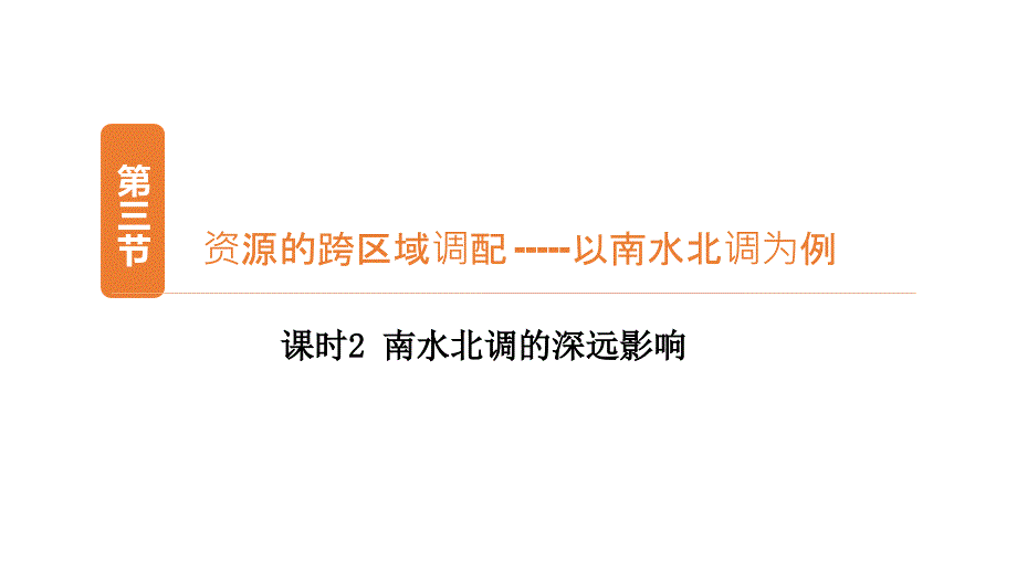 学案导学设计20142015学年高中地理课件332南水北调的深远影响_第1页