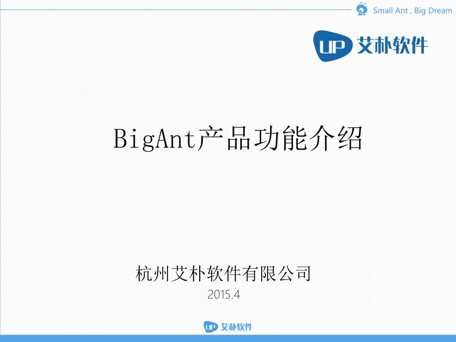 BigAnt功能介绍_第1页