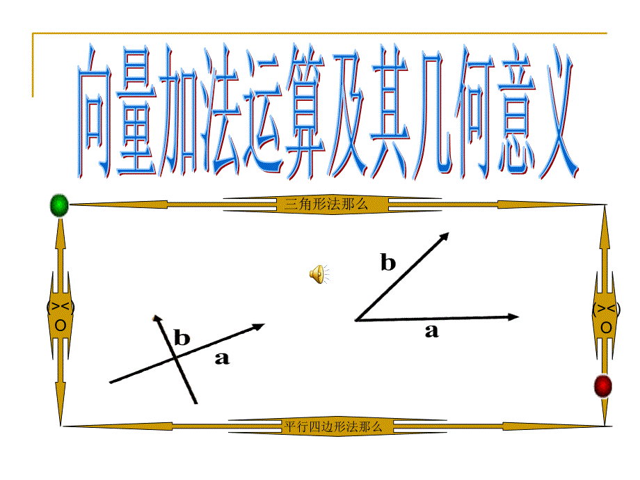 向量加法运算及其几何意义高中数学人教A必修四_第1页