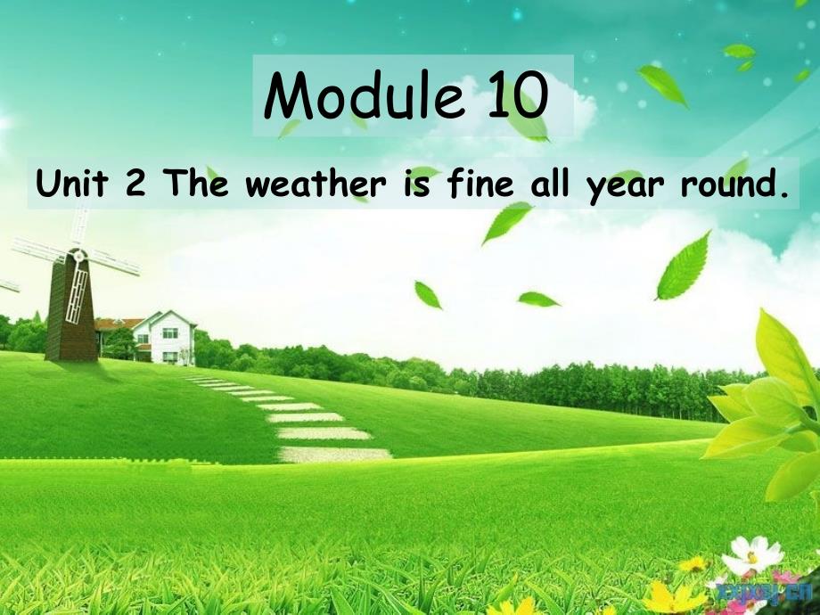 外研社英语八年级上册Module10Unit2Theweatherisfineallyearroundwriting_第1页