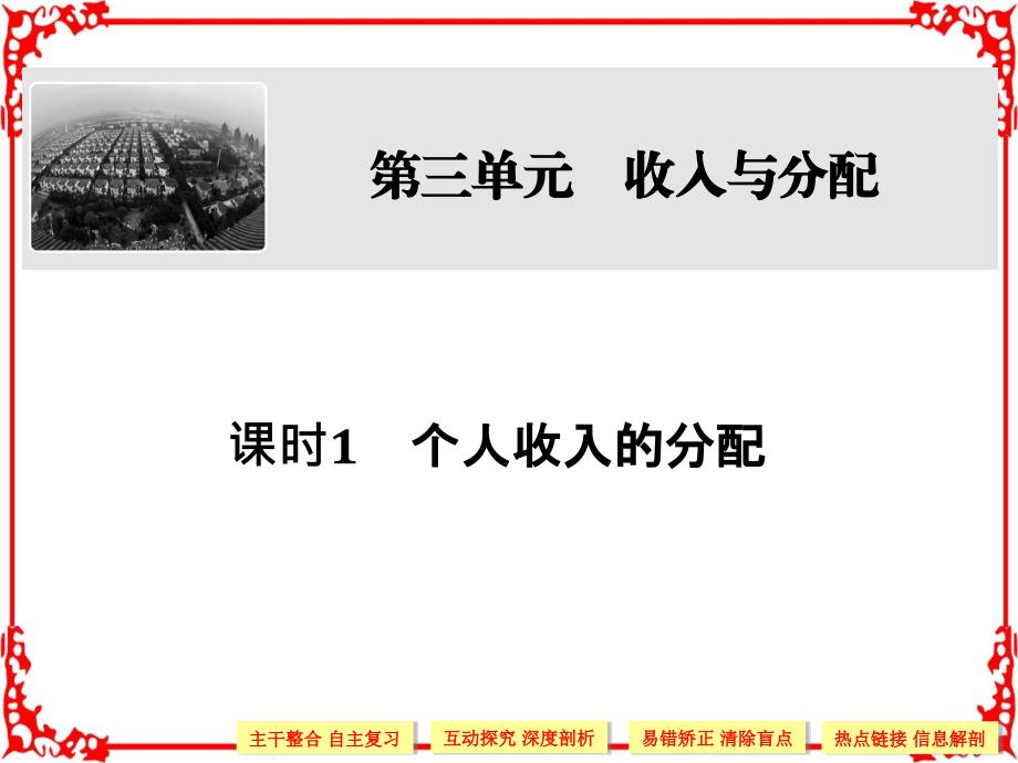 创新设计 2018版高考政治大一轮复习配套 必修一 第三单元收入与分配 课时1_第1页