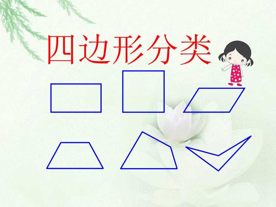 新北师大四年级下册数学四边形分类_第1页