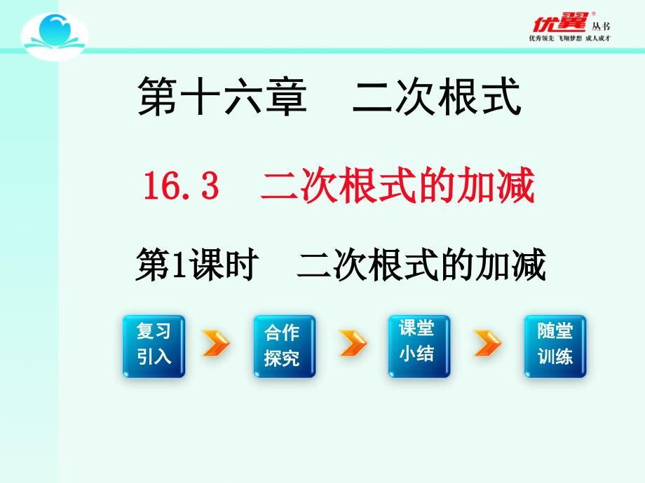 新人教版八年级下册数学精品教学课件163第1课时二次根式的加减2_第1页