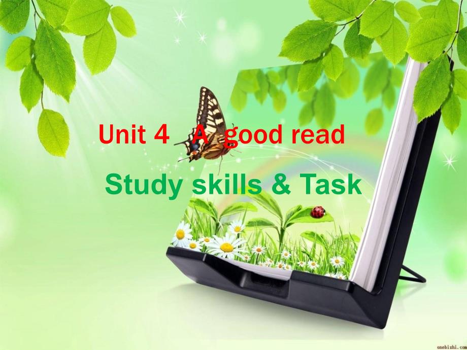 英语：Unit4 A good read Study skills & Task同步课件（译林牛津版八下）_第1页