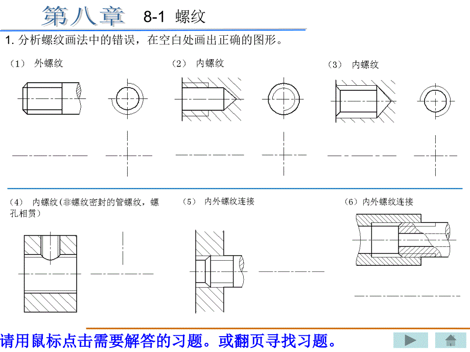 机械制图习题集(重庆大学)丁一第八章答案_第1页