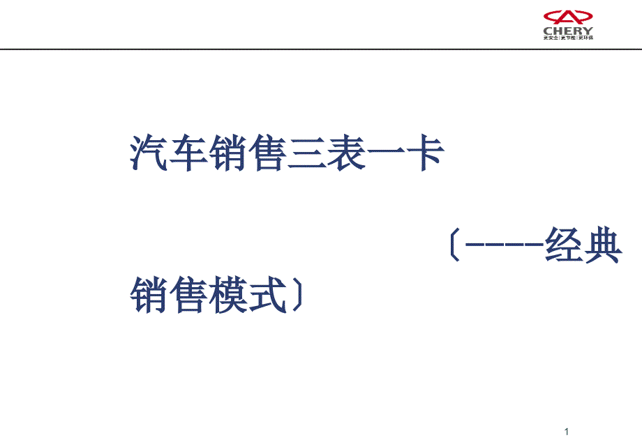 汽车销售表卡(强力推荐)(展厅主管考核用)5_第1页