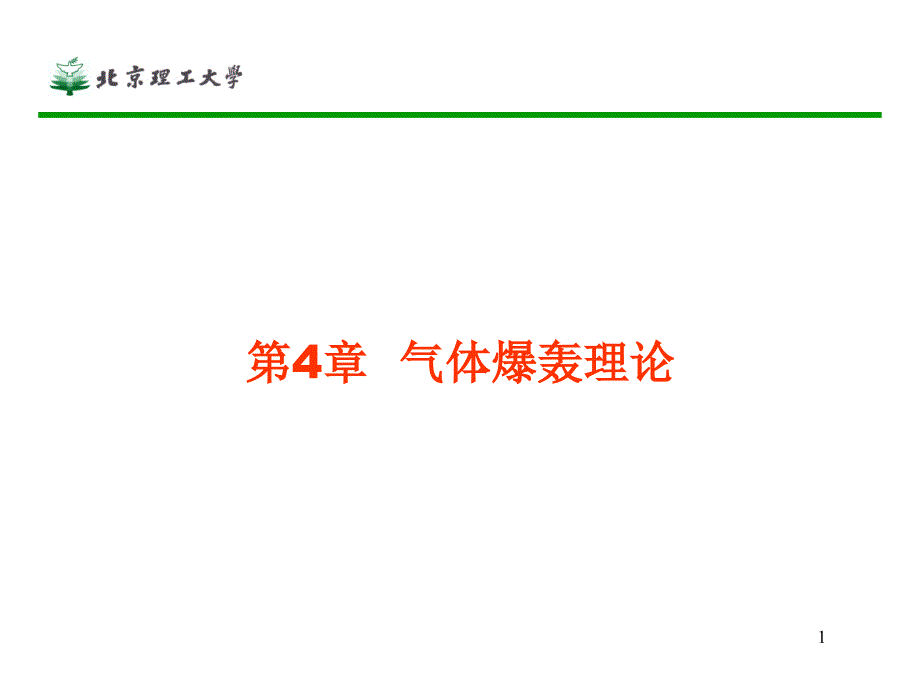 第4章 气体爆轰理论_第1页