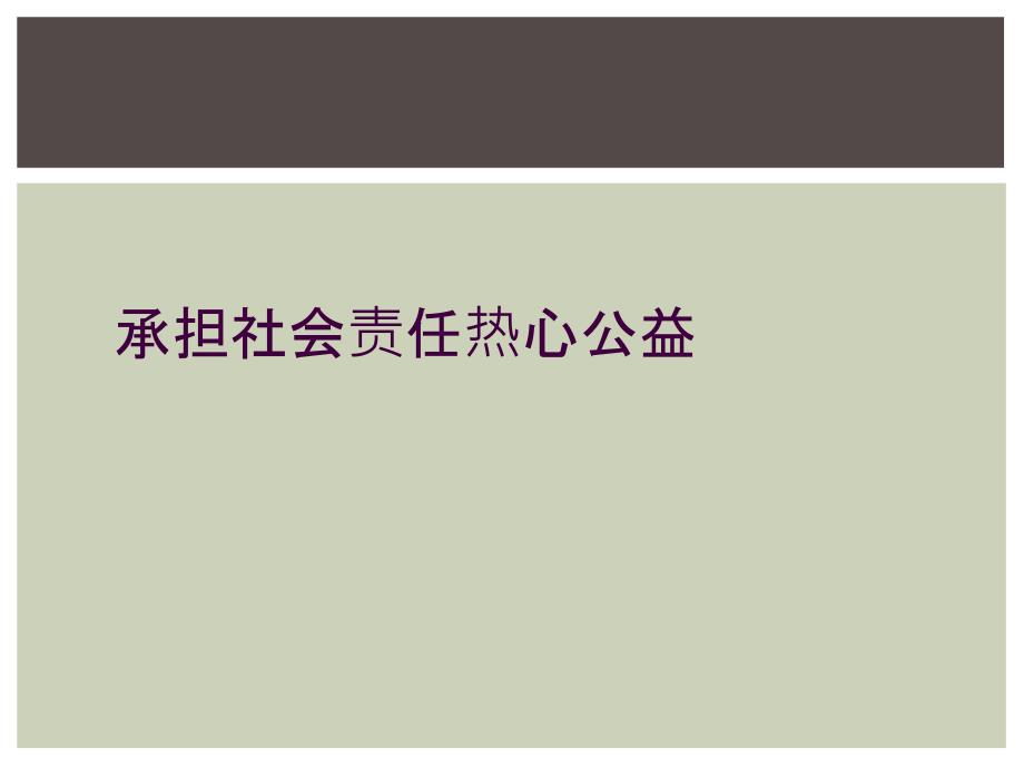 承担社会责任热心公益_第1页