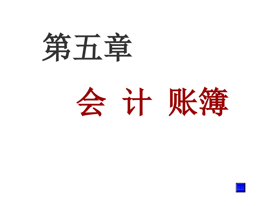 会 计 账簿(新)_第1页